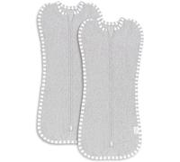 Comfy Cubs Swaddle Blanket Baby Girl Boy Easy Zipper Wrap 2 Pack Newborn Infant Sleep Sack (Small 0-3 Months, Grey)