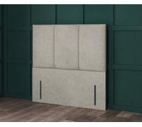 Comfy Deluxe 4Ft6 Brown Linen 3 Panel 54Inch Floorstanding Headboard