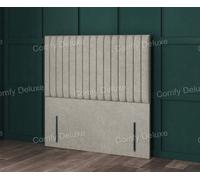 Comfy Deluxe 4Ft6 Double Brown Linen Vienna Floorstanding 54Inch Headboard