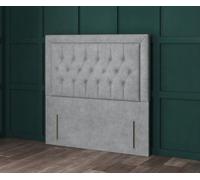 Comfy Deluxe 5Ft King Parliament Blue Coniston Miami Chesterfield With Plain Buttons 54Inch Floorstanding Headboard