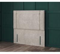 Comfy Deluxe 5Ft King Parliament Blue Coniston Milan With Fabric Buttons 54Inch Floorstanding Headboard