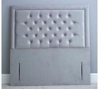 Comfy Deluxe 6Ft 54Inch Green Plush Floorstanding Miami Chesterfield Matching Buttons