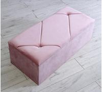 Comfy Deluxe Kashmir Blue Plush Ottoman Box