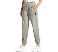 Comfy Fit Stretch Active Pants for Women, Lightweight Summer Casual Pants, Athletic Joggers & Straight Trousers (Khaki-Jogger*1pcs,XXL)
