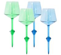 COMFY FLOATS - 4PK FLOATING WINE GLASSES (BLUE/GREEN), Blue/Green, Large