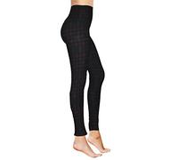 COMFY FOREVER High Waisted Leggings for Women - Soft Women’s Leggings in Capri, Full Lengths & Biker Shorts in 35 Colors, Dark Plaid, Large-X-Large