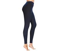 COMFY FOREVER Leggings for Women W/5' High Waist Tummy Control Ankle Length & Capri Pants, Navy, Large-X-Large
