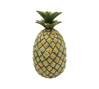 Comfy Hour Decorative Pineapple Cookie Jar with Lid, Ceramic Food Storage Container for Kitchen Countertop, Vintage Farmhouse Kitchenware, Green & Yellow, 1 Unit