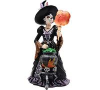 Comfy Hour Fairyland Collection 8"", Witch from The Day of The Dead, La Calavera Catrina, Día de Muertos, Halloween Figurine, Halloween Sugar Skull Decor, Polyresin