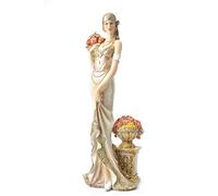 Comfy Hour Glamour Elegance Victorian Style Lady Collection (Slim Lady Holding a Bunch of Flowers)