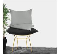 Comfy Housewife Pillow Cases 2 Pack, Non Iron Percale Pillowcases, House Wife Pillows Cover, Charcoal, 50X75 Cm