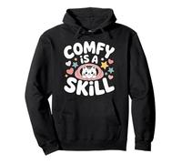 Comfy Is a Skill Cute Cat Cozy Pullover Hoodie