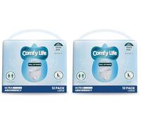 Comfy Life Premium Adult Incontinence Pull Up Diaper Pants 24 Pack High Absorbency (Large)