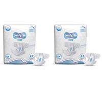 Comfy Life Slip-on Pads Adult Incontinence Diapers with Fixation Tapes 20 Pack Ultra Absorption Slip Nappies Faecal and Urinary Overnight Protection (M, 10, Count)