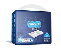 Comfy Life Ultra Bed Mats - Premium Luxury Disposable Incontinence Bed Pads - 75 x 90 cms - Large Sheets (15 Count (Pack of 1))