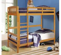 Comfy Living 3Ft Caramel Wooden Combination Bunk Bed