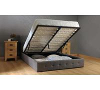 Comfy Living 5Ft Nicole Fabric Ottoman Storage Bed