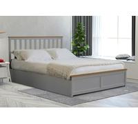 Comfy Living Bexley Wooden Ottoman Gas Lift Storage Bed 3ft 4ft 4ft6 5ft White Or Grey - Grey - King