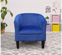 Comfy Living Blue Brushed Velvet Tub Chair