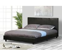 Comfy Living Ltd Faux Leather Storage Ottoman Bedframe in Black | Size: King Comfy Living Ltd Black King