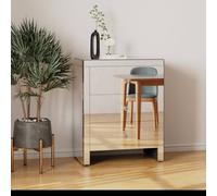 Comfy Living Ltd Mirrored 3 Drawer Chest Of Drawers in Silver Comfy Living Ltd Silver