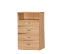 Comfy Living Ltd Stylish Oak Effect Chest Of Drawers in Light Oak Comfy Living Ltd Light Oak