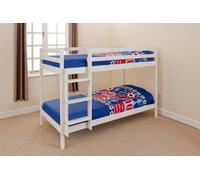 Comfy Living Ltd Wooden Bunkbed In Various Colours & Sizes in White | Size: Single Comfy Living Ltd White Single