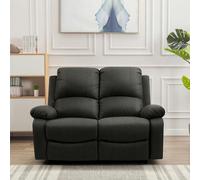 Comfy Living Venice Reclining Luxury Fabric Sofa Set - Dark Grey - 2 seater only