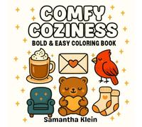 Comfy Love Girl Bold & Easy Coloring Book: Cute & Cozy Romance Designs for Kids and Adults