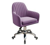 Comfy Mid-Back Computer Chair for Home Office Ergonomic Desk Chair Stylish Makeup Chair Adjustable Height Perfect for Work and Study