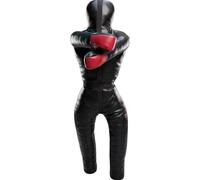 Comfy MMA Grappling Dummy for Adult BJJ Judo Wrestling Standing Position Brazilian JIU Jitsu MMA Sparring Self Defense Training MMA Dummy - UNFILLED -145CM, 170CM (Red/Black, 145CM)