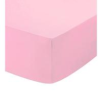 Comfy Nights Extra Deep 16"(40Cm) 100% Egyptian Cotton Fitted Bed Sheet (4Ft (Small Double, Pink - 40cm Deep)