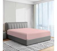 Comfy Nights Extra Deep 16"(40cm) Super King Fitted Sheet Non Iron Soft Microfibre Wrinkled Free Deep Fitted Sheet (Super King, Pink)