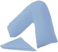 Comfy Nights Orthopedic V Shape Pillow with Free Pollycotton Cover (Sky)