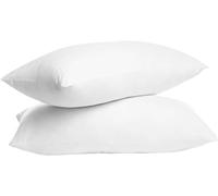 Comfy Nights Pillow 2 Pack Hotel Quality Plain Bed Pillows Hypoallergenic & Anti Dust Mite Resistant Firm Support Side Sleeper Bounce Back Pillow (Plain Pack of 2)