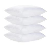 Comfy Nights Pillow 4 Pack Hotel Quality Plain Bed Pillows Hypoallergenic & Anti Dust Mite Resistant Firm Support Side Sleeper Bounce Back Pillow (Plain Pack of 4)