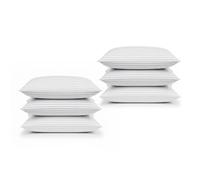 Comfy Nights Pillow 6 Pack Hotel Quality Stripe Bed Pillows Hypoallergenic & Anti Dust Mite Resistant Firm Support Side Sleeper Bounce Back Pillow (Pack of 6)