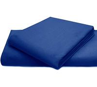 Comfy Nights PolyCotton Plain Dyed Flat Sheet Or Pillow Pair, Super King - Royal Blue