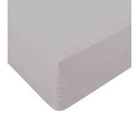 Comfy Nights Single Fitted Sheet MicroFibre Plain Dyed Easy Care Soft Brushed Micorfiber Fitted Sheet (grey, Single)