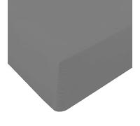 Comfy Nights Super King Fitted Sheet MicroFibre Plain Dyed Easy Care Soft Brushed Micorfiber Fitted Sheet (Charcoal, Super King)