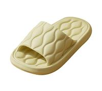 Comfy Open Toe Flat Sandals for Women Ladies Summer Fashion Colorful Soft Soles Comfortable Going Out To The Beach Non Bathroom Large Size Slippers Ladies Indoor Slippers Wide Fitting (Green,6)