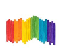 Comfy Package [200 Count] 4.5 Inch Colored Popsicle Sticks for Crafts - Multi-Purpose Wooden Sticks for ICES, Ice Cream, and More