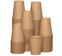 Comfy Package Gusto [12 oz. - 350 ml - 100 Count] Kraft Disposable Paper Cups, Hot Coffee Cups Brown Unbleached - Eco-Friendly Cups - Formerly