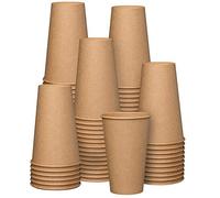 Comfy Package Gusto [16 oz. - 475-100 Count] Kraft Disposable Paper Cups, Hot Coffee Cups Brown Unbleached - Eco-Friendly Cups - Formerly