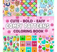 Comfy Patterns - Bold and Easy Coloring Book: 50 Cute & Simple Large Print Coloring Pages for Adults, Kids and Seniors Featuring Lovely Cozy Pattern ... and Stress Relief (Bold & Easy Coloring)