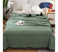 Comfy Sleepers Cooling Blanket, Ice Cooling Calming Blanket, Comfy Sleepers Ice Cooling Blanket King Size, Summer Ultimate Cool Blankets, for Hot Sleeper (Dark Green, King (2m X 2.31m))