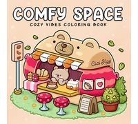 Comfy Spaces: Coloring Book For Adults with Cozy Places, Hygge Corner, and Relaxing Spaces, Cute and Simple Designs for Relaxation