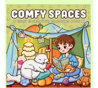 Comfy Spaces - Cozy & Creative Coloring Book: 40 Unique Illustrations of Cozy Everyday Moments for Adults & Teens