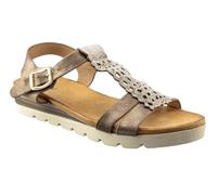 Comfy Strappy Summer Sandals for Women, Wedge Platform, Available in Midnight Blue (Taupe, UK Footwear Size System, Adult, Women, Numeric, Medium, 6)