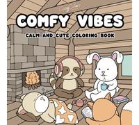 Comfy Vibes: Bold & Easy Coloring Book for Adults and Teens, Comfy and Simple Designs of Cute Animals for Relaxation